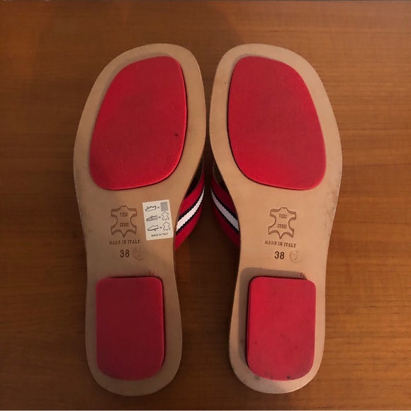 Dolce & Gabbana D&G Striped Thong Sandals 38.5 8.5 - Picture 6 of 8